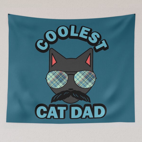 Item preview, Coolest Cat Dad Mustache Plaid Sunglasses designed and sold by Rongway76.