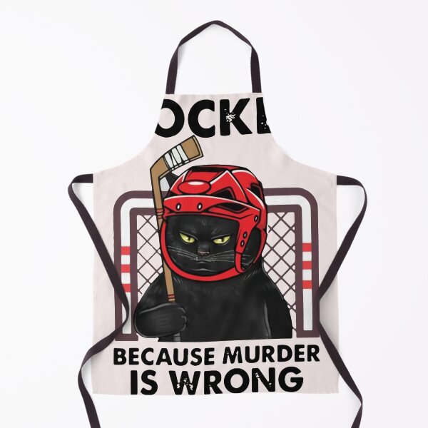 Item preview, hockey because murder is wrong designed and sold by CallieStore.