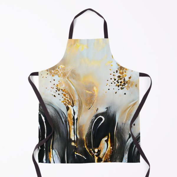 Item preview, Luxury Black and Gold Abstract Fluid Art Painting designed and sold by ChaimaaKr.