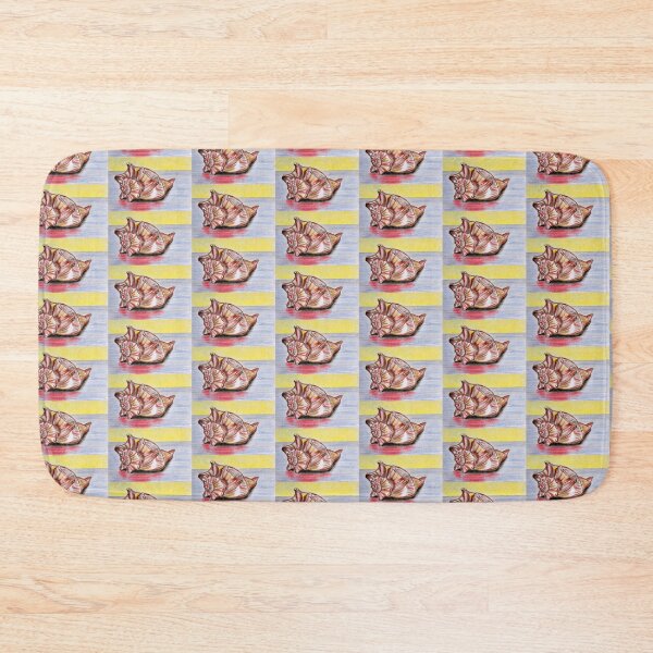 Colorful shell Bath Mat