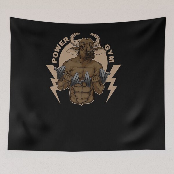 Item preview, STRONG BULL TAURUS WORKOUT GYM MOTIVATIONAL FITNESS WILD designed and sold by sobriowslen.