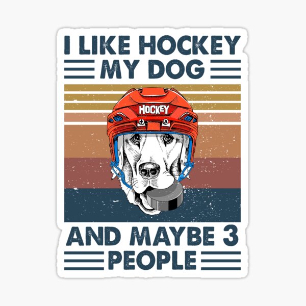 Artikel-Vorschau von Ich mag Eishockey, meinen Hund und vielleicht 3 Leute, designt und verkauft von CallieStore.