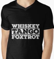 Whiskey, tango, foxtrot Men's V-Neck T-Shirt