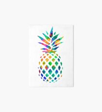 Regenbogen Ananas Galeriedruck