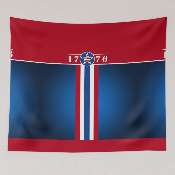 Item preview, 1776 United States of America Red Blue Stripe designed and sold by Yiorgos Designs.