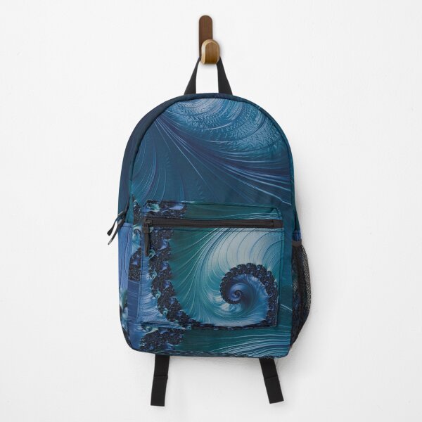 Item preview, Metallic Blue, Teal & Aqua Fractal Art designed and sold by Lucky-Town-Art.