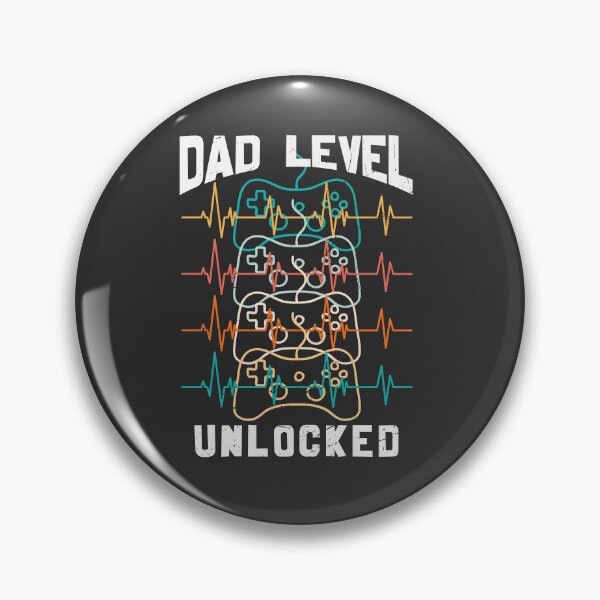 Artikelvorschau, Funny Gamer Dad Level Unlocked entworfen und verkauft von Yallwofunart.