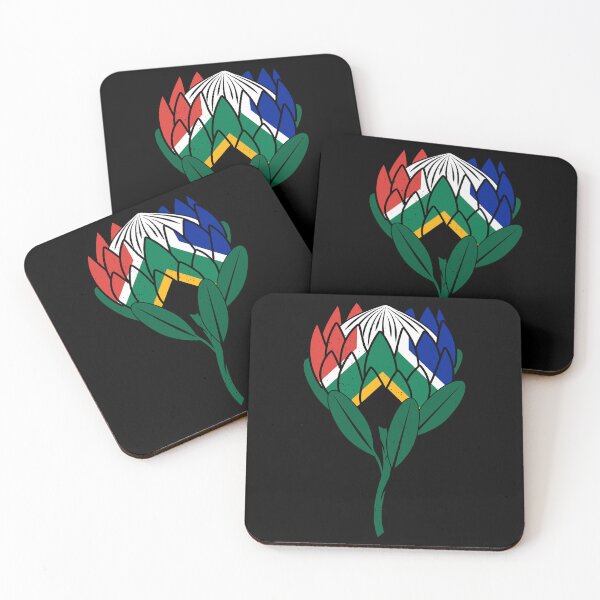 Artikelvorschau, Protea-Blume Südafrika-Flagge | Klassisches Symbol | Howzit Hallo entworfen und verkauft von d247.