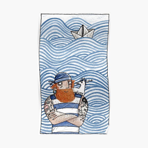 Seemann mit Seehund - Seaman With Seadog Poster