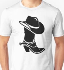 Cowboy boot hat Slim Fit T-Shirt