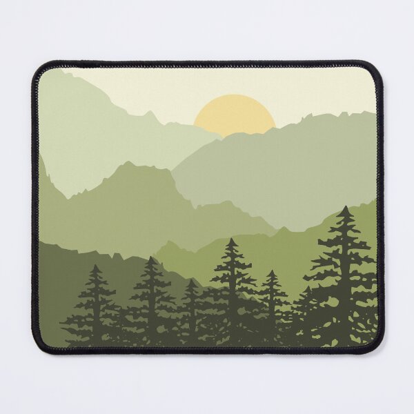 Item preview, Mountain view in green designed and sold by BattaAnastasia.