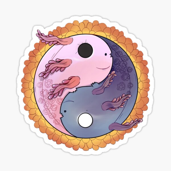 Axolotl Yin Yang Merch & Gifts for Sale