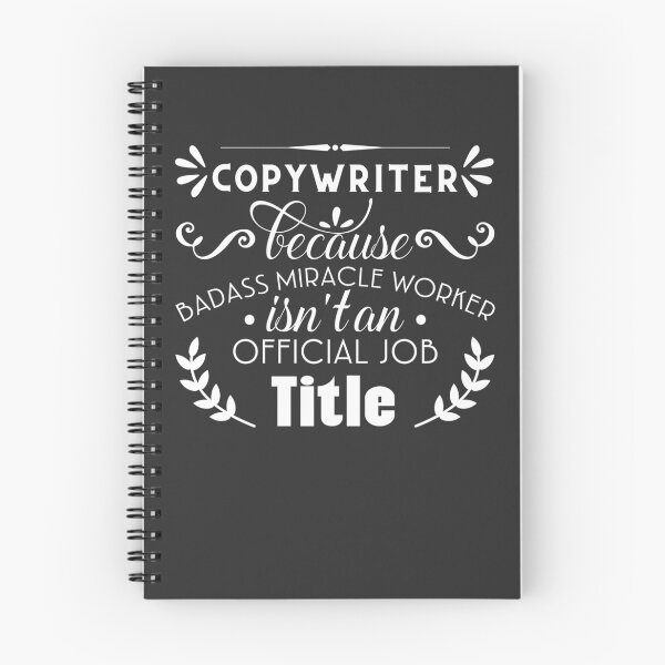 Item preview, Copywriter Because Badass Miracle Worker isn't An Official Job Title  designed and sold by Yallwofunart.