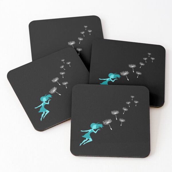 Item preview, Dandelion Fairy Blowing Seeds at Night - Fairy Court Design designed and sold by CreativNode.