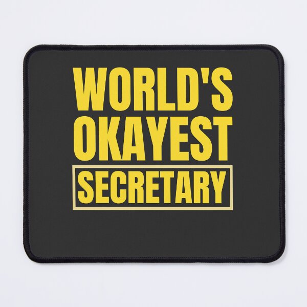 Item preview, World's Okayest Secretary designed and sold by Yallwofunart.