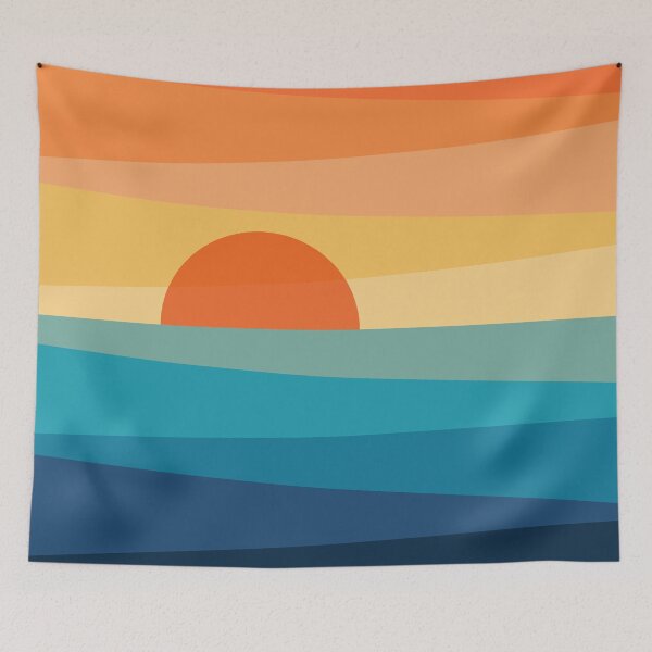 Item preview, Abstract geometric sunrise designed and sold by BattaAnastasia.