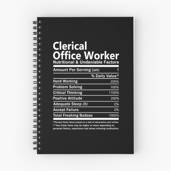 Item preview, Clerical Office Worker T Shirt - Nutritional And Undeniable Factors Gift Item Tee designed and sold by watkinsmat.