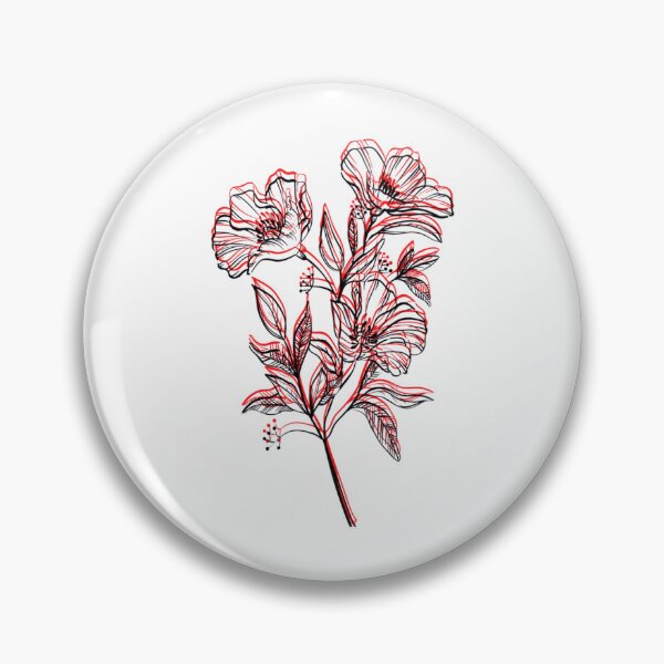 Item preview, Flower red and black    designed and sold by M3nswear.