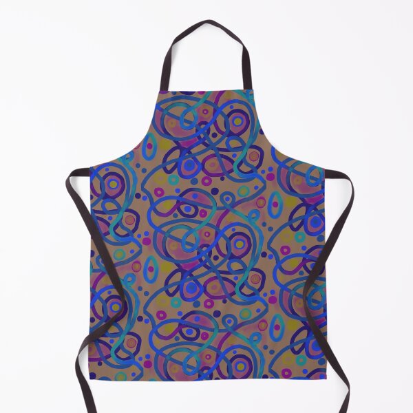 Item preview, Abstract Squiggly Lines Composition, Brown designed and sold by PeckoBird.
