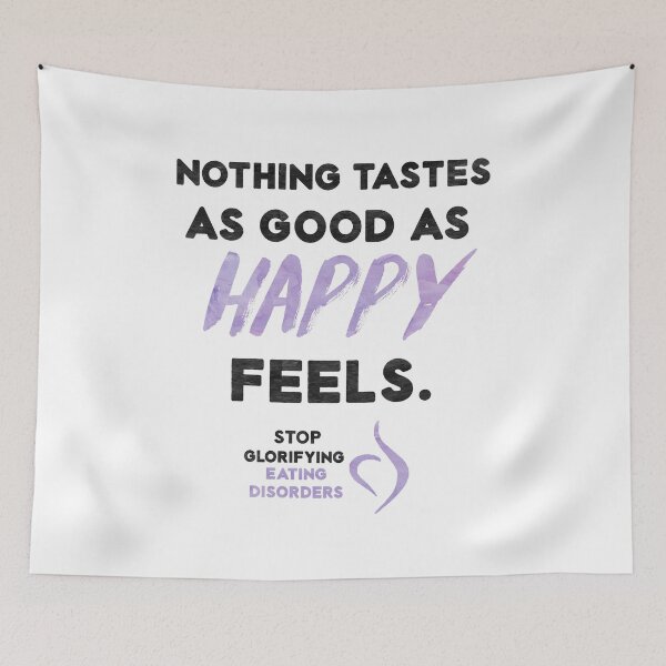 Item preview, Nothing Tastes As Good As Happy Feels (Black) designed and sold by speakupshop.