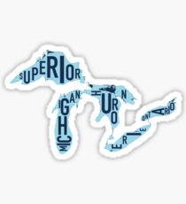 Michigan-the great lakes state Sticker