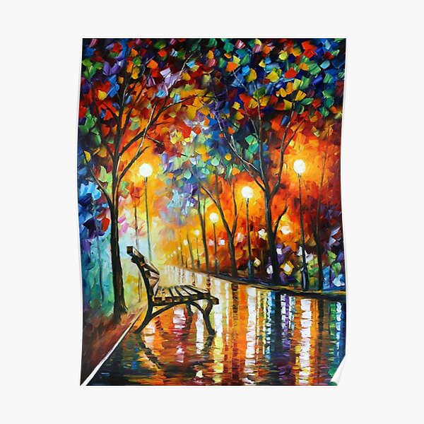 "THE LONELINESS OF AUTUMN - Leonid Afremov" Poster for Sale by ...