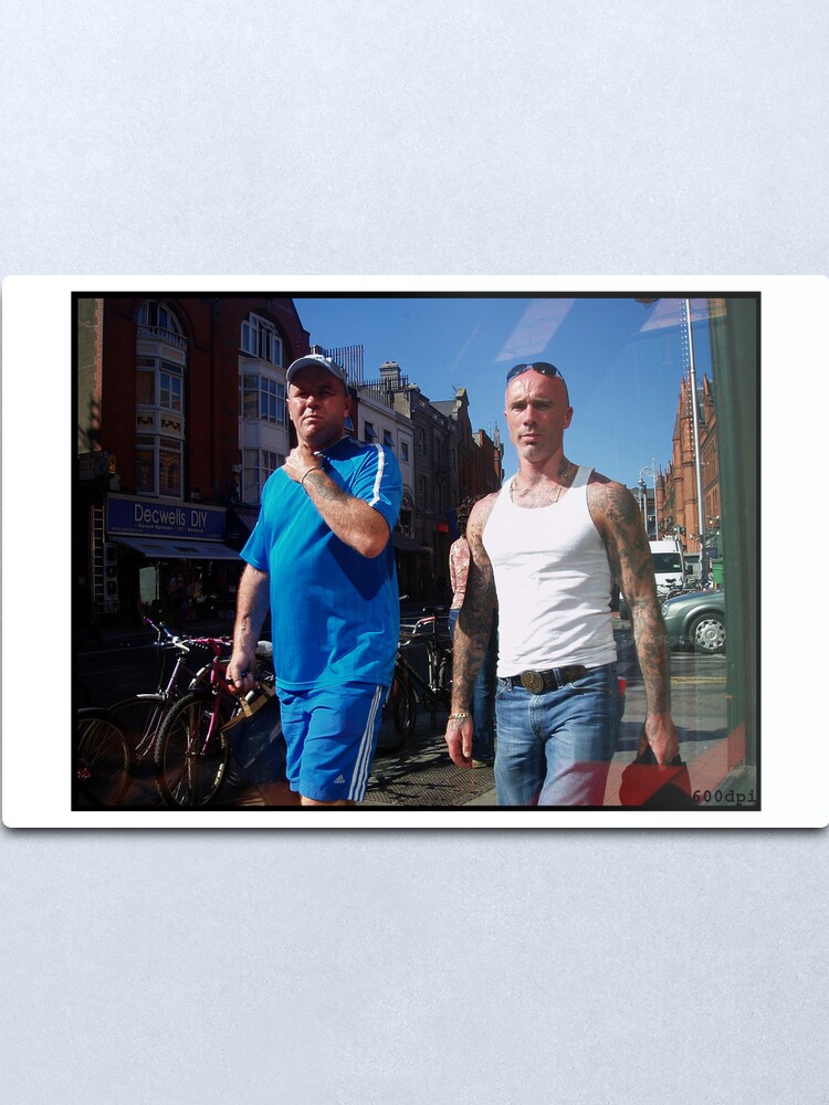 Alternate view of Shopping in Dublin Metal Print
