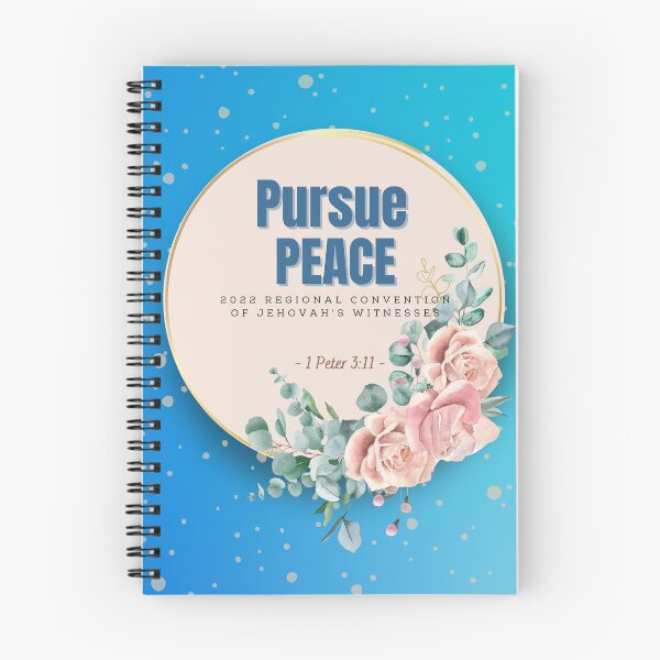 Item preview, Pursue Peace Convention Notebook - Blue designed and sold by fsultesart.