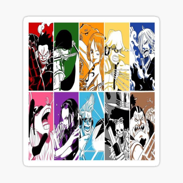 "One Piece Straw Hat Pirates" Sticker for Sale by Marckshank Redbubble
