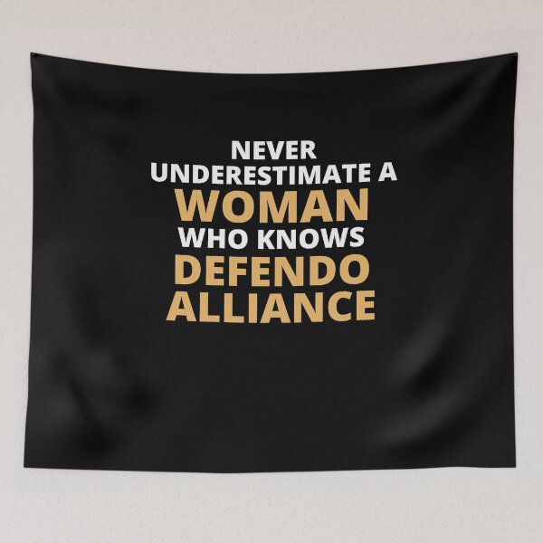 Item preview, Never Underestimate A Woman Who Knows Defendo Alliance designed and sold by clickmostro.