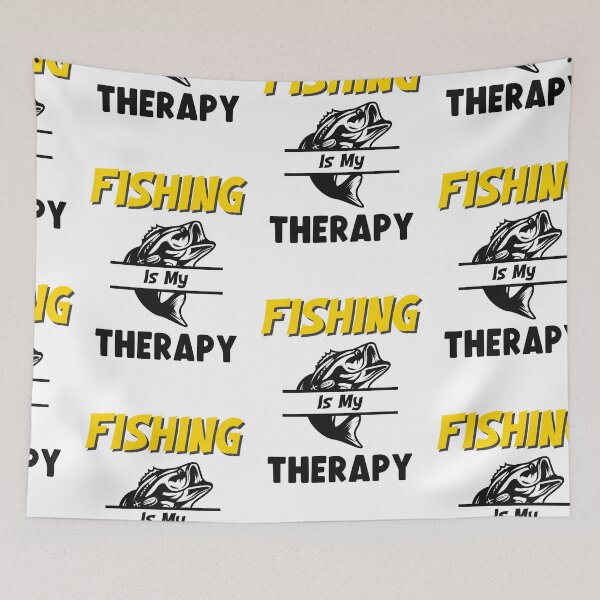 Item preview, Fishing Is My Therapy, Lets Go Fishing designed and sold by SportyDogShop.