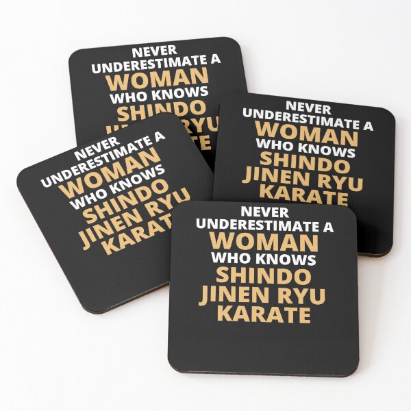 Artikelvorschau, Never Underestimate A Woman Who Knows Shindo Jinen Ryu Karate entworfen und verkauft von clickmostro.