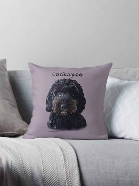 Black dog christmas pillow best sale