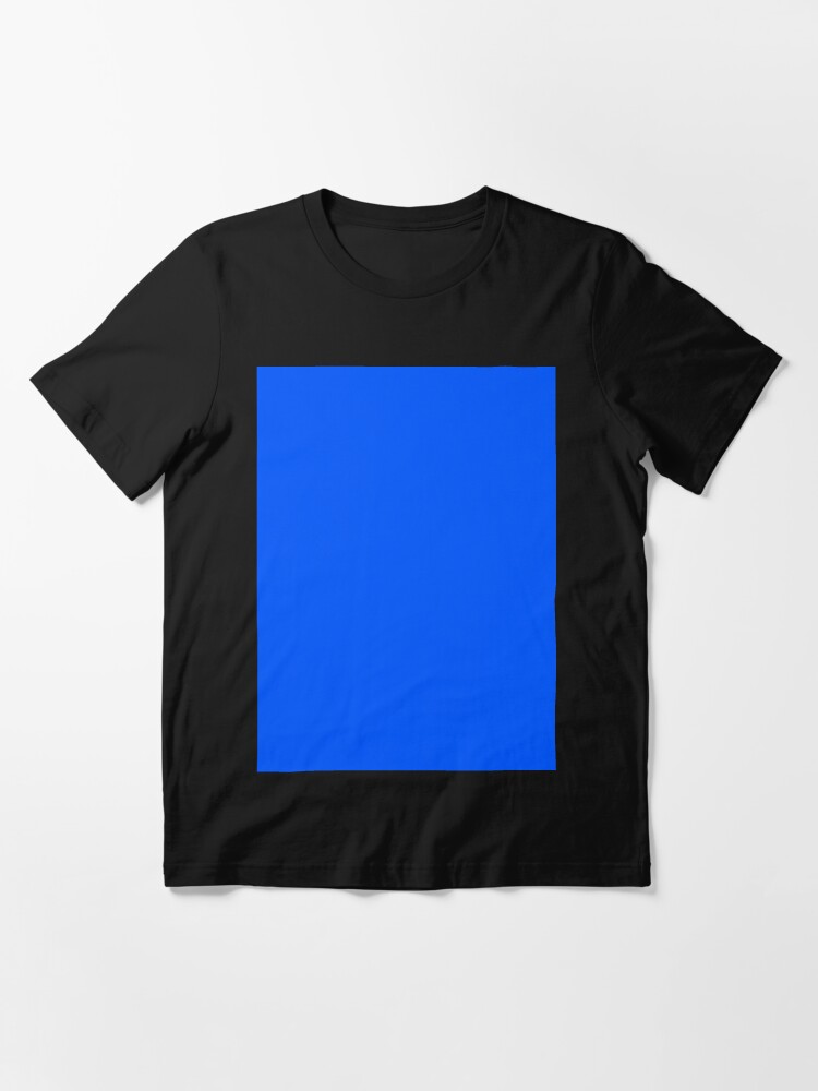 Luminous Bright Electric Fluorescent Neon Blue Absolute Solid Light Plain  Color | Essential T-Shirt