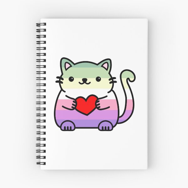 Item preview, Genderfae Pride Flag Kitty designed and sold by ilexdesigns.