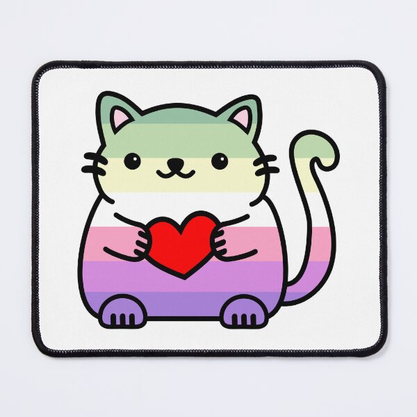 Item preview, Genderfae Pride Flag Kitty designed and sold by ilexdesigns.