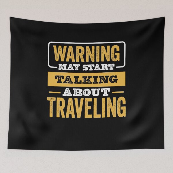 Item preview, Warning May Start Talking About Traveling,Funny Traveling lovers Birthday Christmas Gift designed and sold by xlnv.