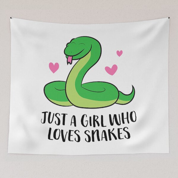 Item preview, Just a Girl Who Loves Snakes designed and sold by xmjajd.