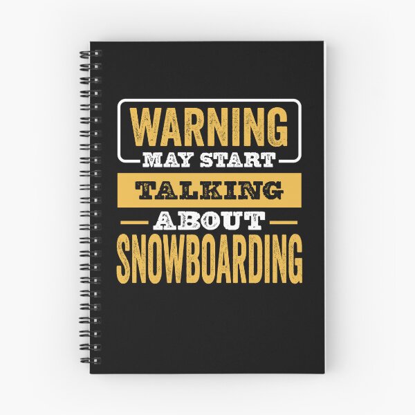 Item preview, Warning May Start Talking About Snowboarding,Funny Snowboarding lovers Birthday Christmas Gift designed and sold by xlnv.