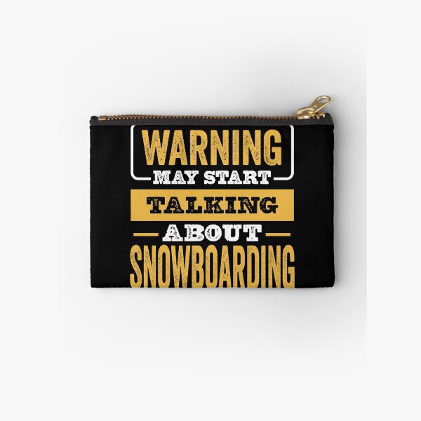 Item preview, Warning May Start Talking About Snowboarding,Funny Snowboarding lovers Birthday Christmas Gift designed and sold by xlnv.