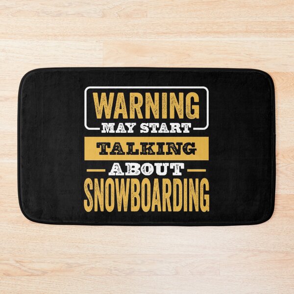 Item preview, Warning May Start Talking About Snowboarding,Funny Snowboarding lovers Birthday Christmas Gift designed and sold by xlnv.