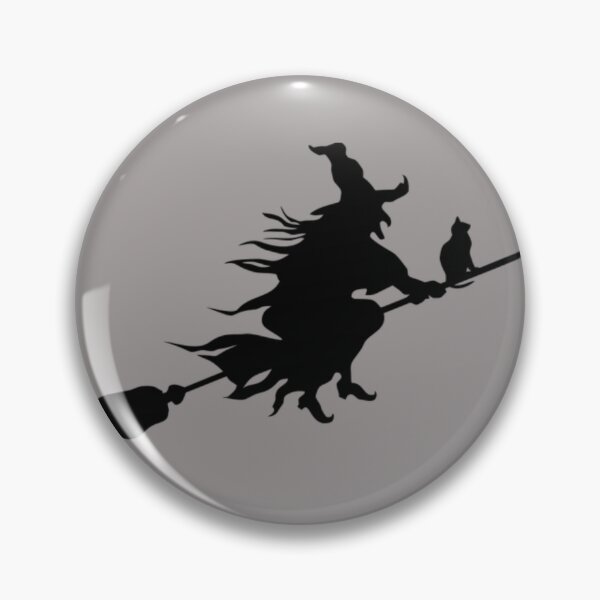 Item preview, CLASSIC Black Witch Flying Broom Cat Silhouette Halloween All Year Long! designed and sold by bayberrygal.