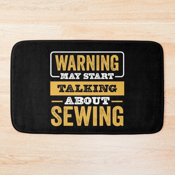 Item preview, Warning May Start Talking About Sewing,Funny Sewing lovers Birthday Christmas Gift designed and sold by xlnv.