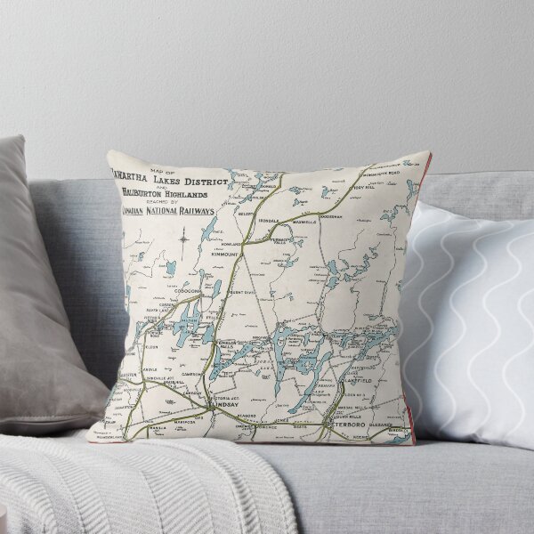 Item preview, Vintage Map of Kawartha Lakes District and Haliburton Highlands designed and sold by Gin  Neko.