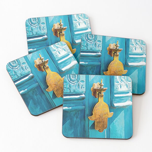 Item preview, Knock on the blue door designed and sold by SAHARA WANDERLUST.