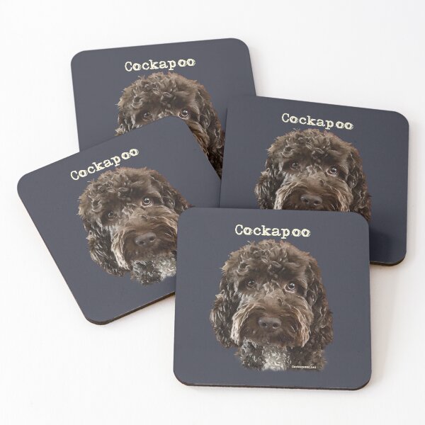 Item preview, Chocolate Brown Cockapoo Dog  designed and sold by Happy Dog Doodles.