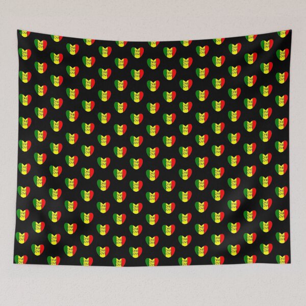 Item preview, Rastafari One Love Jamaican Heart. designed and sold by BestDesignbySof.