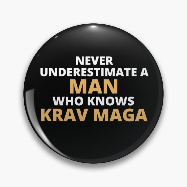 Item preview, Never Underestimate A Woman Who Knows Krav Maga designed and sold by clickmostro.
