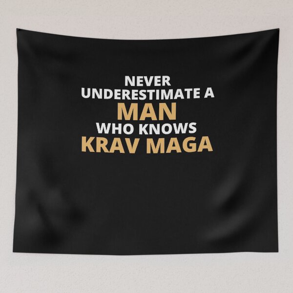Item preview, Never Underestimate A Woman Who Knows Krav Maga designed and sold by clickmostro.