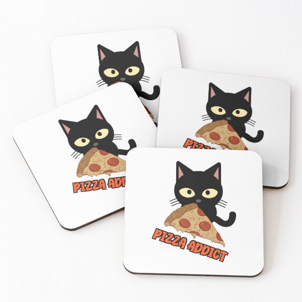 Item preview, Cat pizza addict designed and sold by Akkhay.